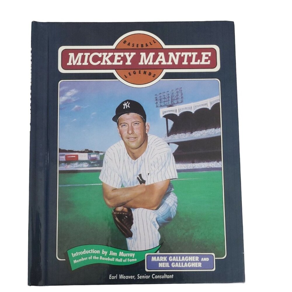 Baseball Legends Book "Mickey Mantle" Hardcover Chelsea House Publishing 1991